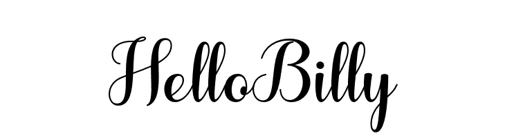 HelloBilly  フリーフォントのダウンロード