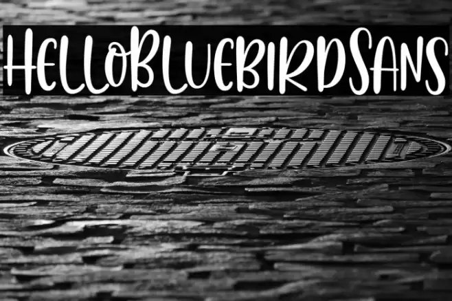 HelloBluebirdSans Fonte examples