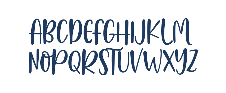 HelloBluebirdSans Lowercase