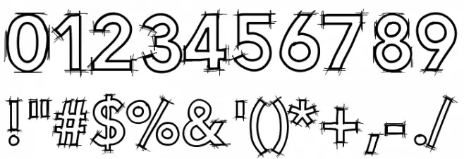 HelloBlueprint Font OTHER CHARS