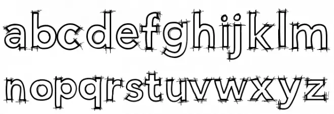 HelloBlueprint Schriftart Kleinbuchstaben