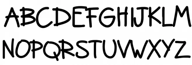 HelloBoomerang Font UPPERCASE