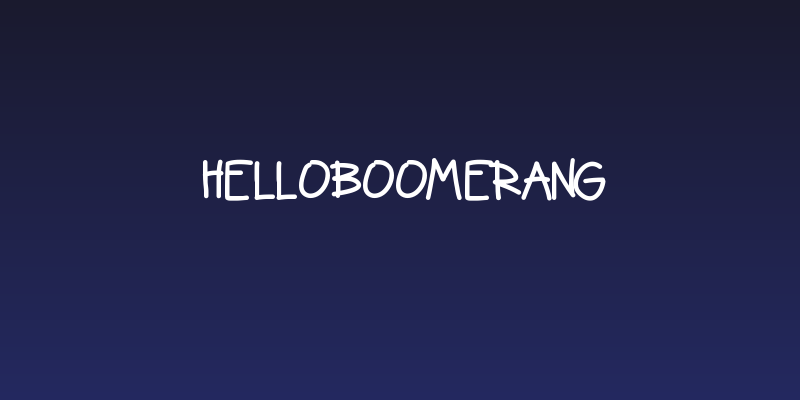 HelloBoomerang Social Header