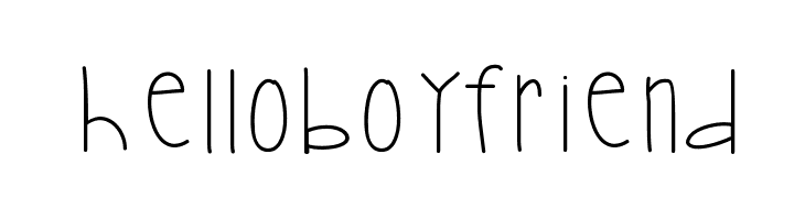 HelloBoyfriend  Free Fonts Download
