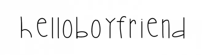 HelloBoyfriend  नि: शुल्क फ़ॉन्ट्स डाउनलोड