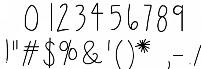 HelloBoyfriend Font OTHER CHARS