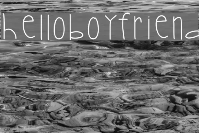HelloBoyfriend Font examples