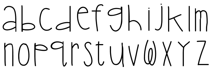 HelloBoyfriend Font LOWERCASE