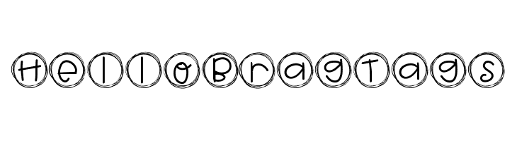 HelloBragTags Font