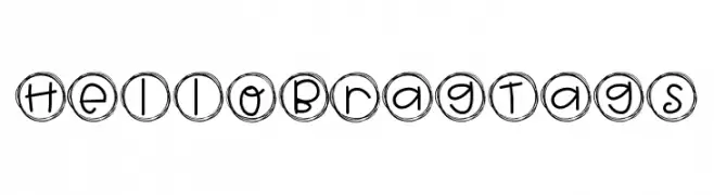 HelloBragTags  font caratteri gratis