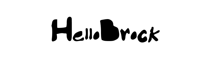 HelloBrock  font caratteri gratis