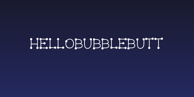 HelloBubbleButt Social Header