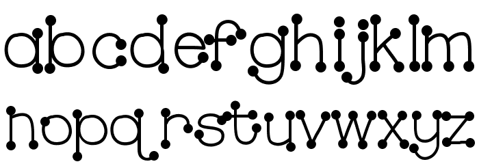 HelloBubbleButt Font LOWERCASE
