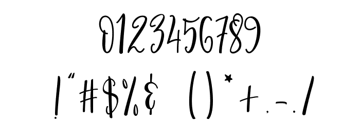 HelloBunda Font OTHER CHARS