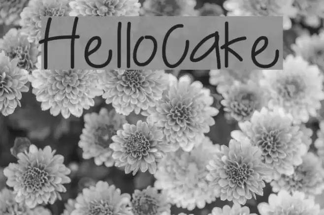 HelloCake Font examples