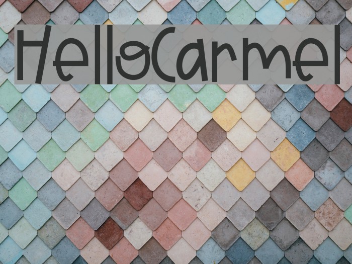 HelloCarmel Font examples