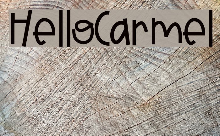 HelloCarmel Font examples
