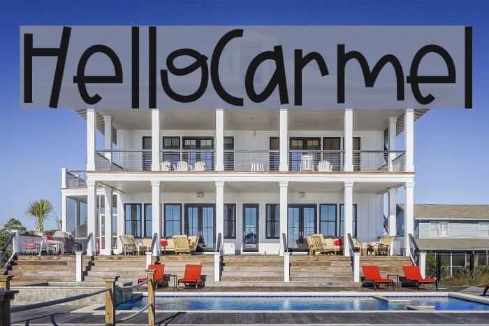 HelloCarmel Font examples