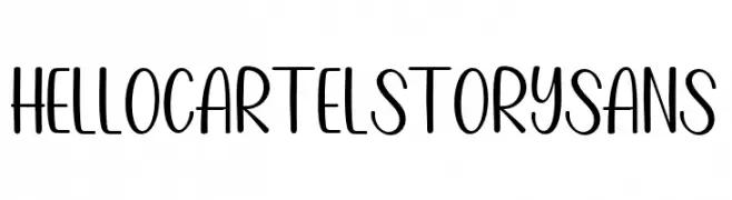 HelloCartelStorySans  les polices de caractères gratuit tlcharger