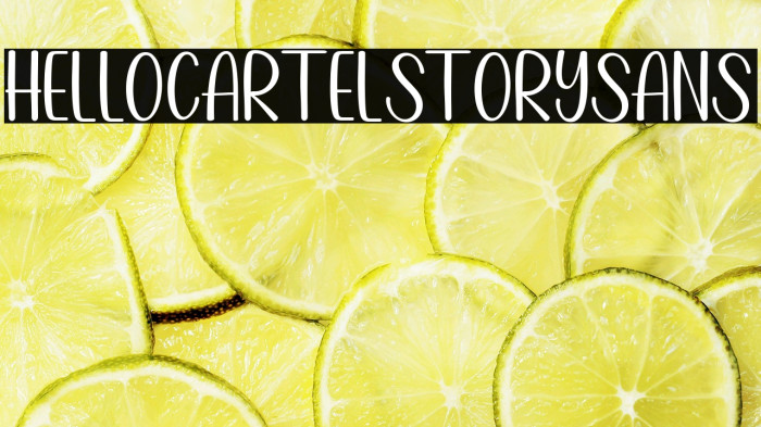 HelloCartelStorySans Example 3