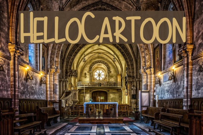 HelloCartoon Font examples