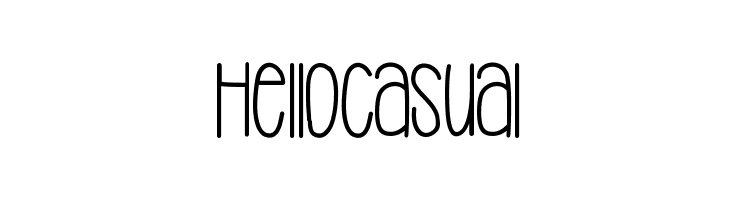 HelloCasual  Free Fonts Download