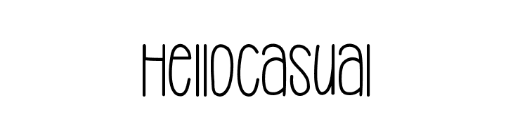 HelloCasual  baixar fontes gratis