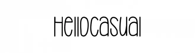 HelloCasual  Frei Schriftart Herunterladen