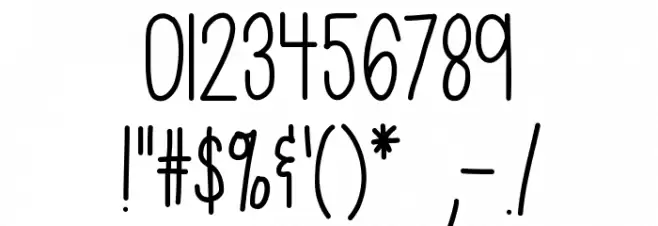 HelloCasual Font OTHER CHARS