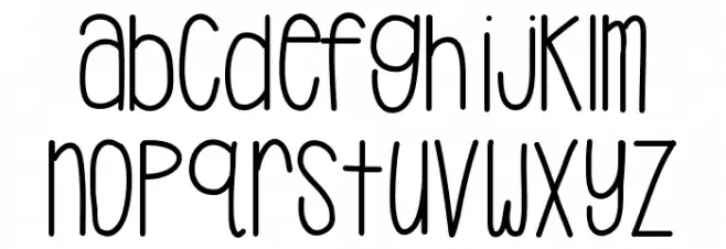 HelloCasual Font LOWERCASE