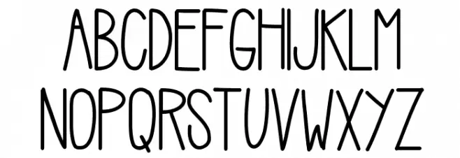 HelloCasual Шрифта ВЕРХНИЙ