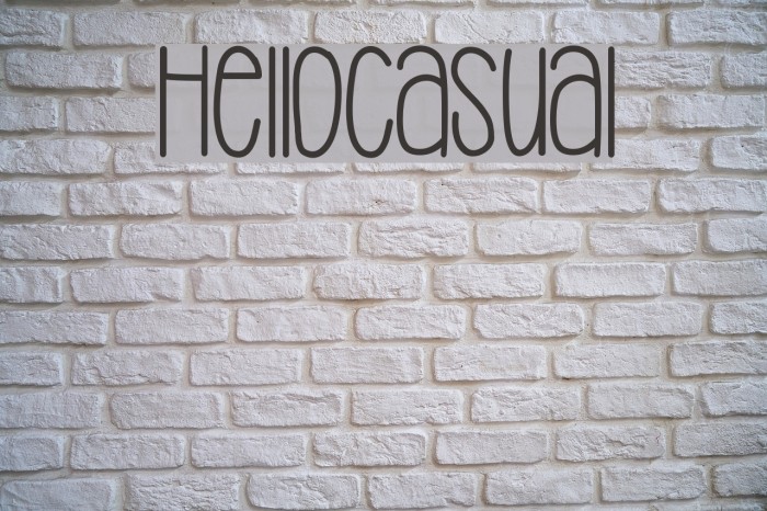 HelloCasual Font examples