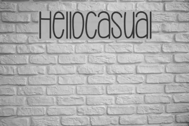 HelloCasual Font examples