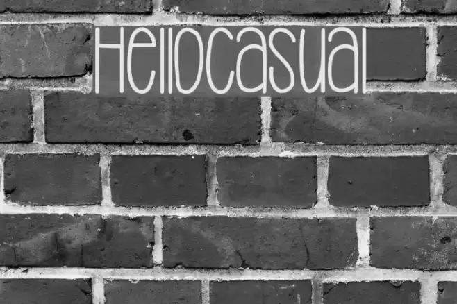 HelloCasual Font examples