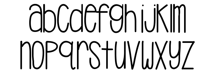 HelloCasual Font LOWERCASE