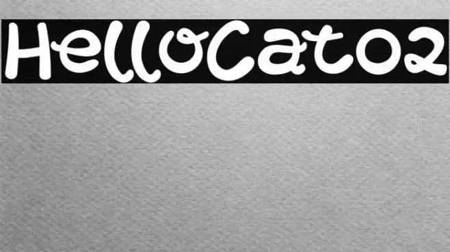 HelloCat02 Font examples