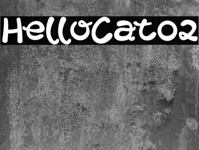 HelloCat02 Font examples