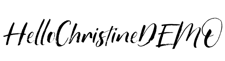 HelloChristineDEMO  免费字体下载