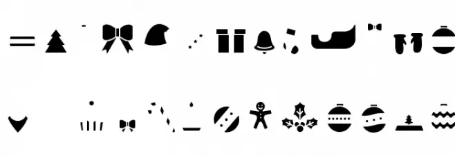 HelloChristmasIconFillTrial 字体 小写