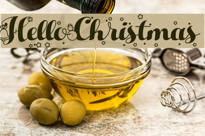 HelloChristmas Font examples