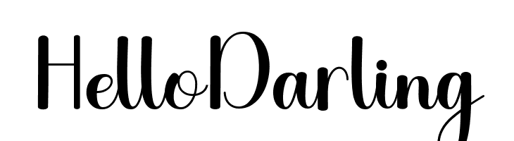 HelloDarling  Frei Schriftart Herunterladen