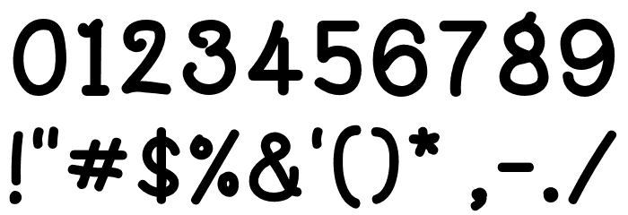 HelloDay-Regular Font OTHER CHARS