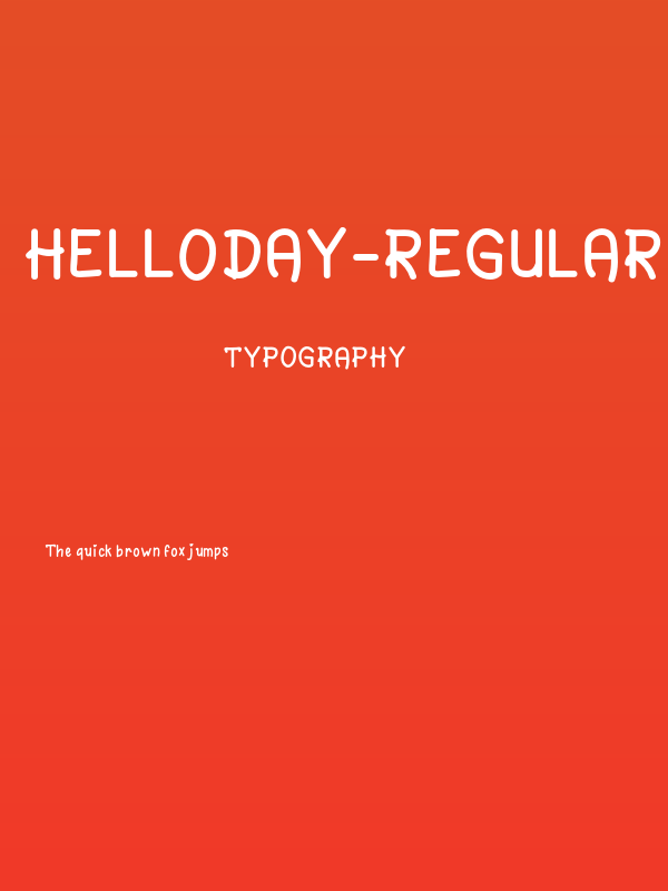 HelloDay-Regular Poster