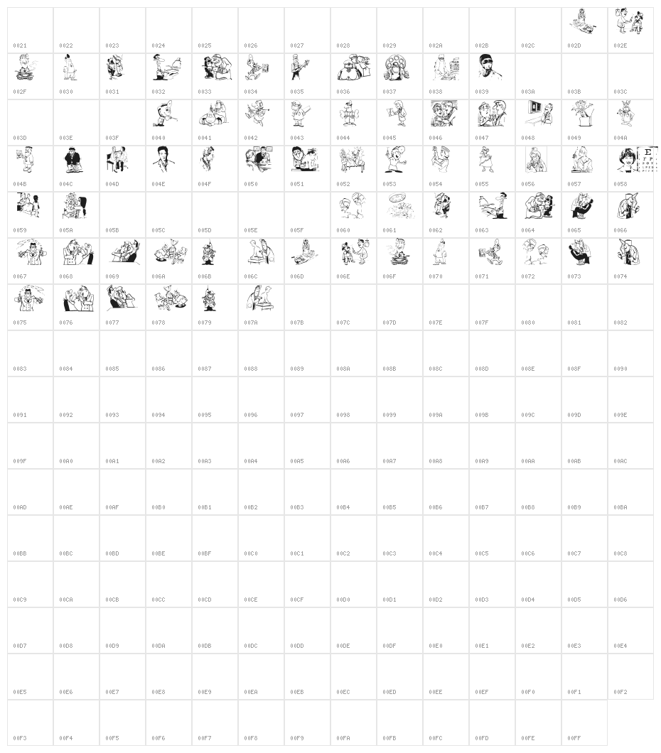 HelloDoc Character Map