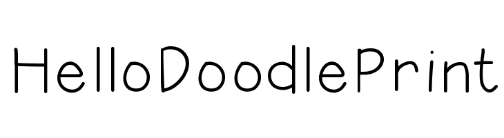 HelloDoodlePrint Font
