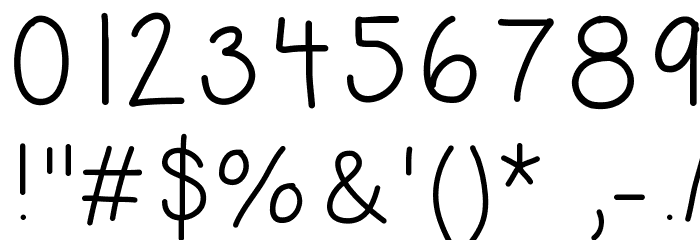 HelloDoodlePrint Font OTHER CHARS