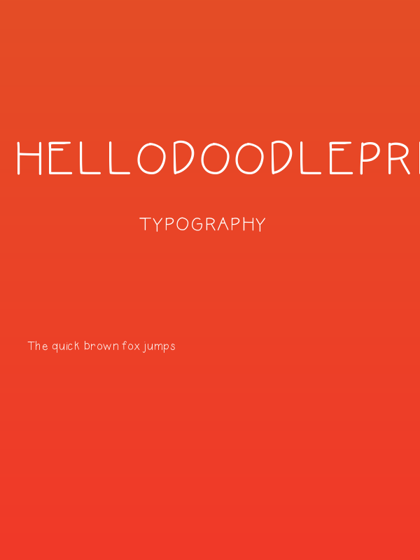 HelloDoodlePrint Poster