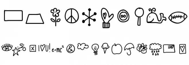 HelloDoodles Font OTHER CHARS