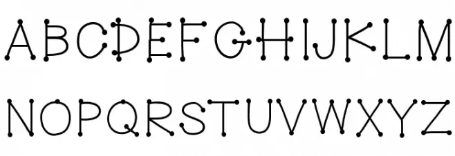 HelloDotStick Font Litere mari
