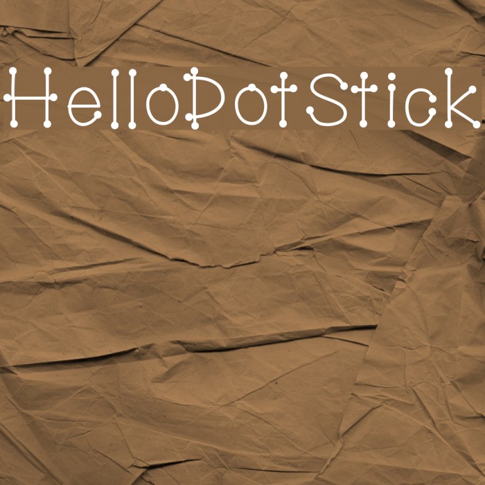 HelloDotStick Example 1